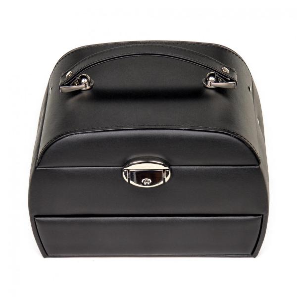 SACHER | Schmuckkoffer Selina Lederimitat Nappaoptik schwarz (K5.000.290443)