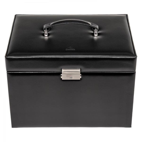 SACHER | Schmuckkoffer Victoria für Ketten New Classic Echtleder schwarz (M8.003.010421)