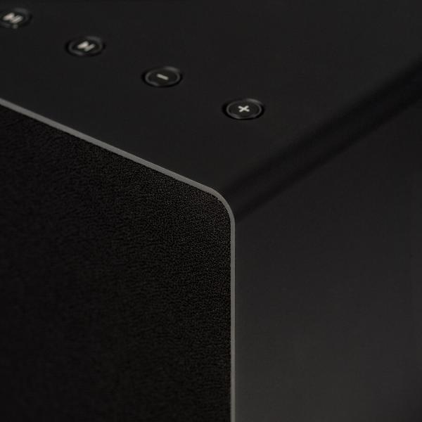 WHD | Qube XL Bluetooth (W)LAN Highend Straming Lautsprecher (Aluminium schwarz)