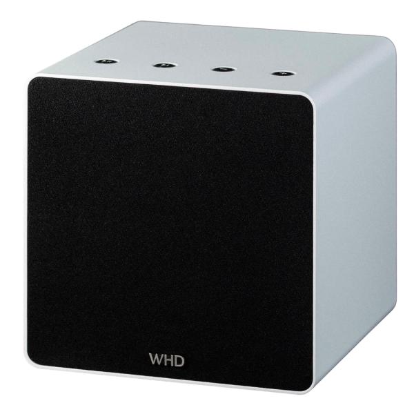 WHD | Qube XL Bluetooth (W)LAN Highend Streaming Lautsprecher (Aluminium weiß)