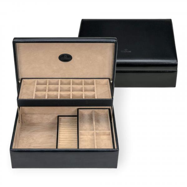 WINDROSE | Schmuckkassette Charmbox Merino schwarz (803350.08)