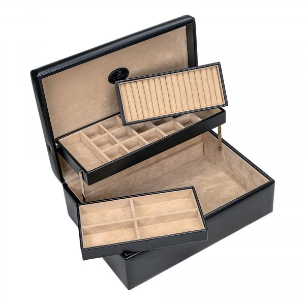 WINDROSE | Schmuckkassette Charmbox Merino schwarz (803350.08)