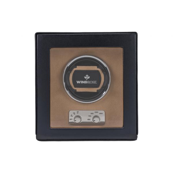 WINDROSE | Uhrenbeweger Ambiance 1 Uhr Leder Velours schwarz (851101.08)