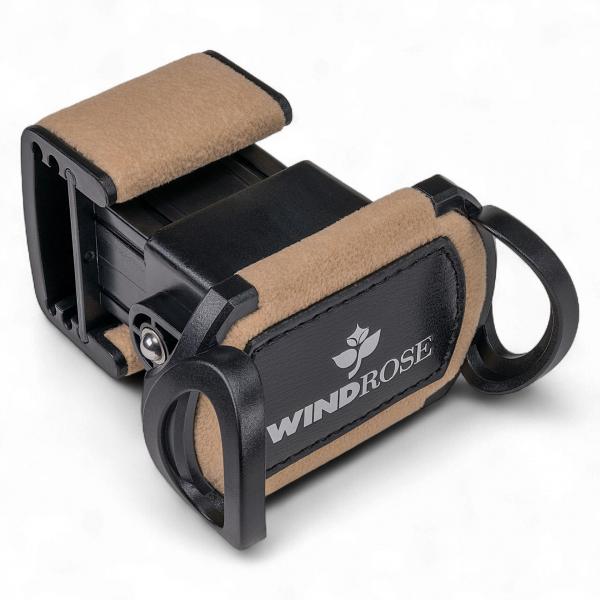 Preview: WINDROSE | Uhrenbeweger Ambiance 2 Uhren Leder Velours schwarz (851102.08)