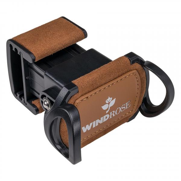 Preview: WINDROSE | Uhrenbeweger Noblesse 2 Uhren Lederimitat Holzfurnier braun (851212.12)