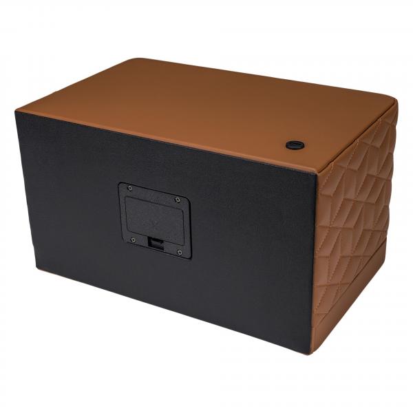 Preview: WINDROSE | Uhrenbeweger Noblesse 2 Uhren Lederimitat Holzfurnier braun (851212.12)