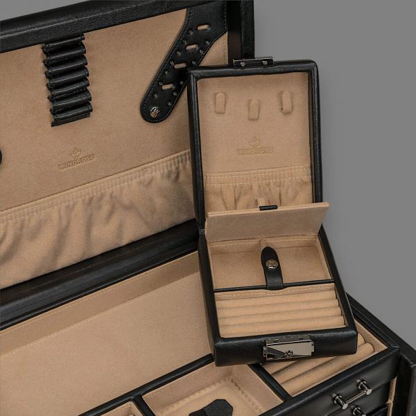 WINDROSE | Schmuckkoffer Ambiance Rindleder schwarz (803216.08)