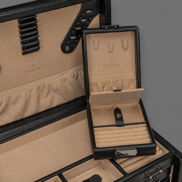 WINDROSE | Schmuckkoffer Ambiance Rindleder schwarz (803216.08)
