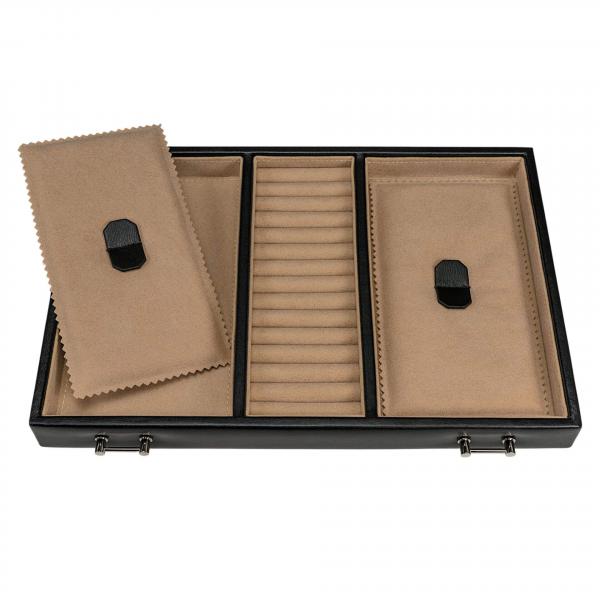 WINDROSE | Schmuckkoffer Ambiance Rindleder schwarz (803216.08)