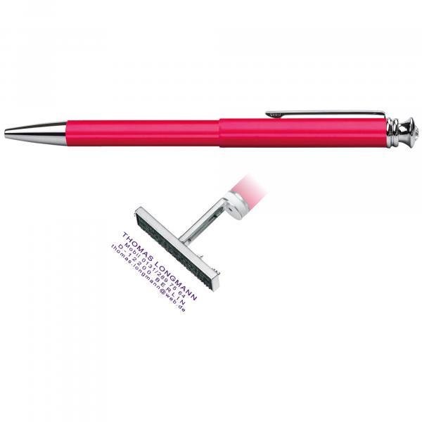 HERI Stempelkugelschreiber Classic Crown 3404M pink
