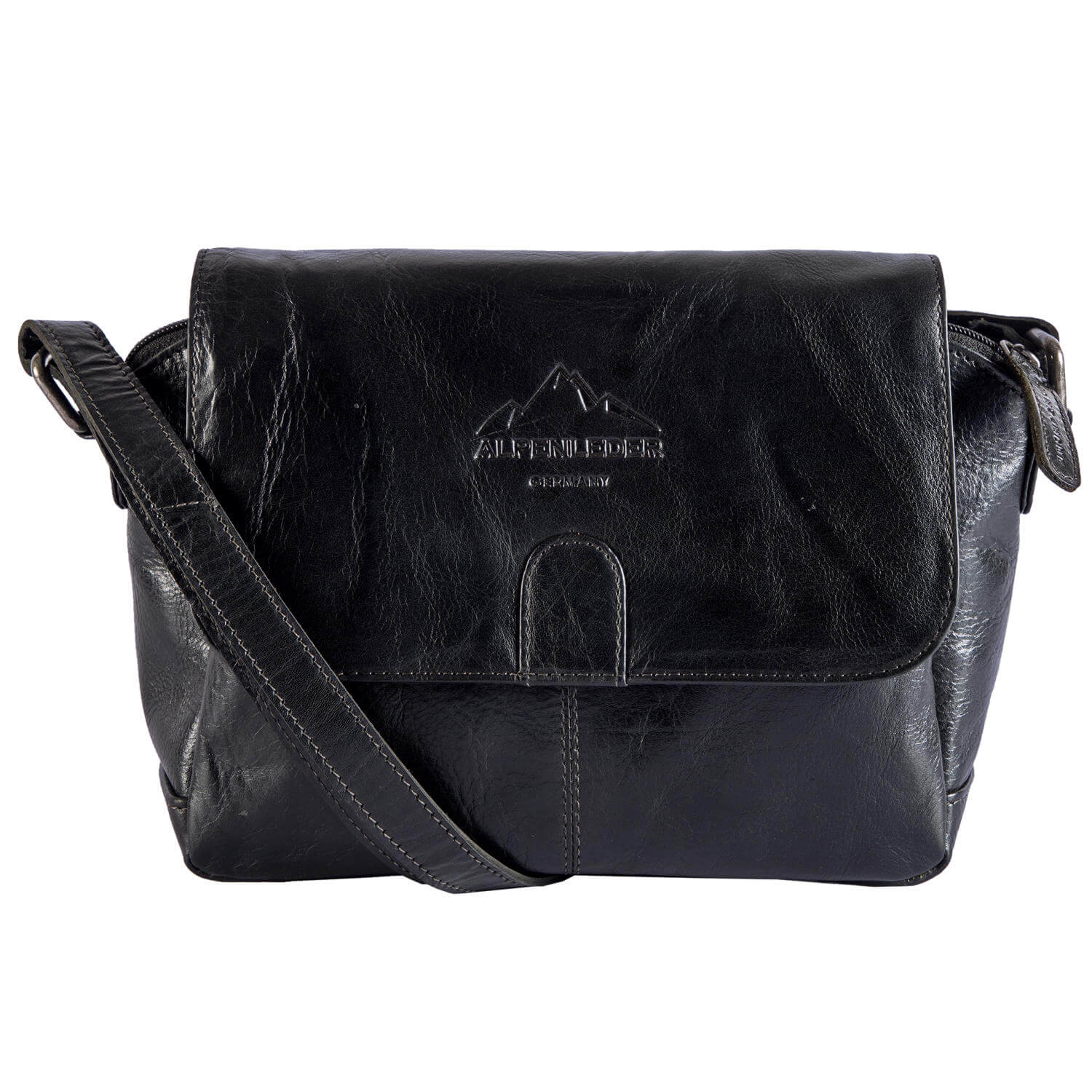 ALPENLEDER | Damen-Umhängetasche MADL (ebenholz)