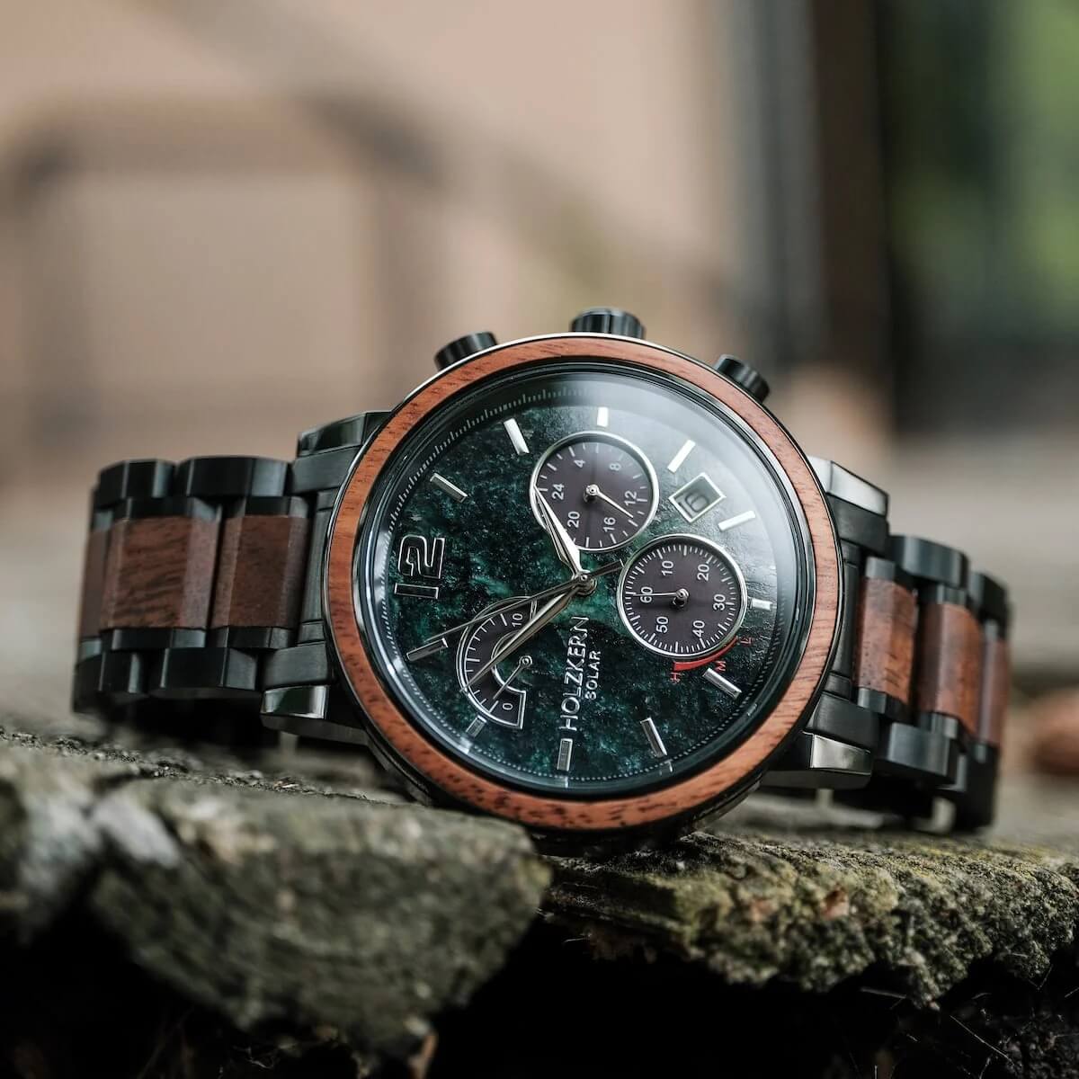 chronograph holzkern uhr shop