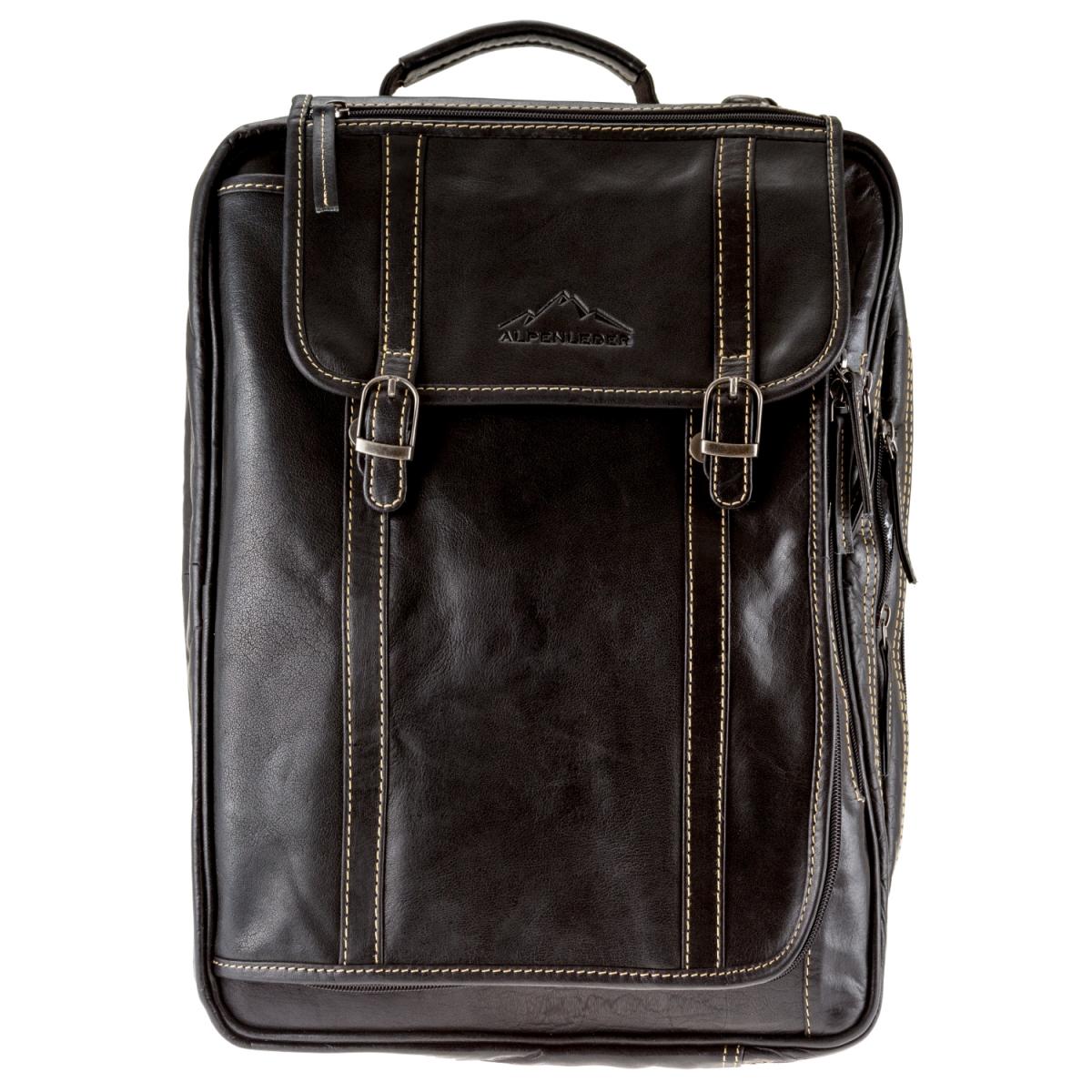 ALPENLEDER Aktentasche Rucksack ALLGÄU ebenholz