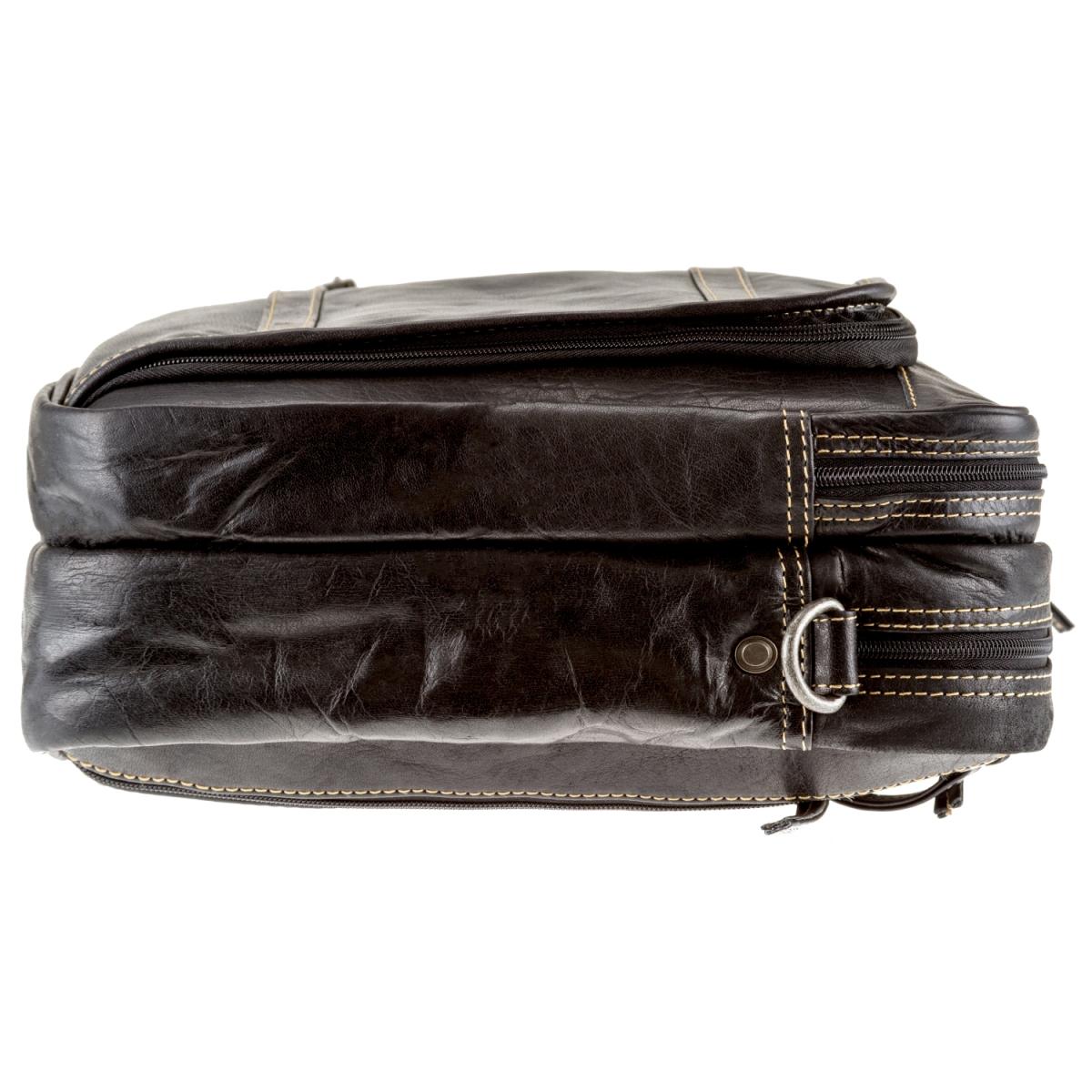 ALPENLEDER Aktentasche Rucksack ALLGÄU ebenholz