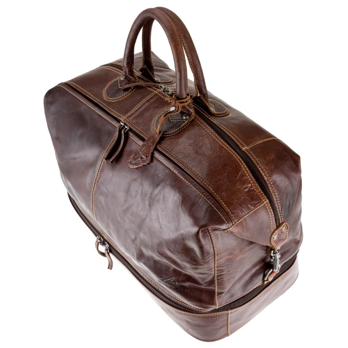 ALPENLEDER Reisetasche Duffel Bag ARIZONA brandy
