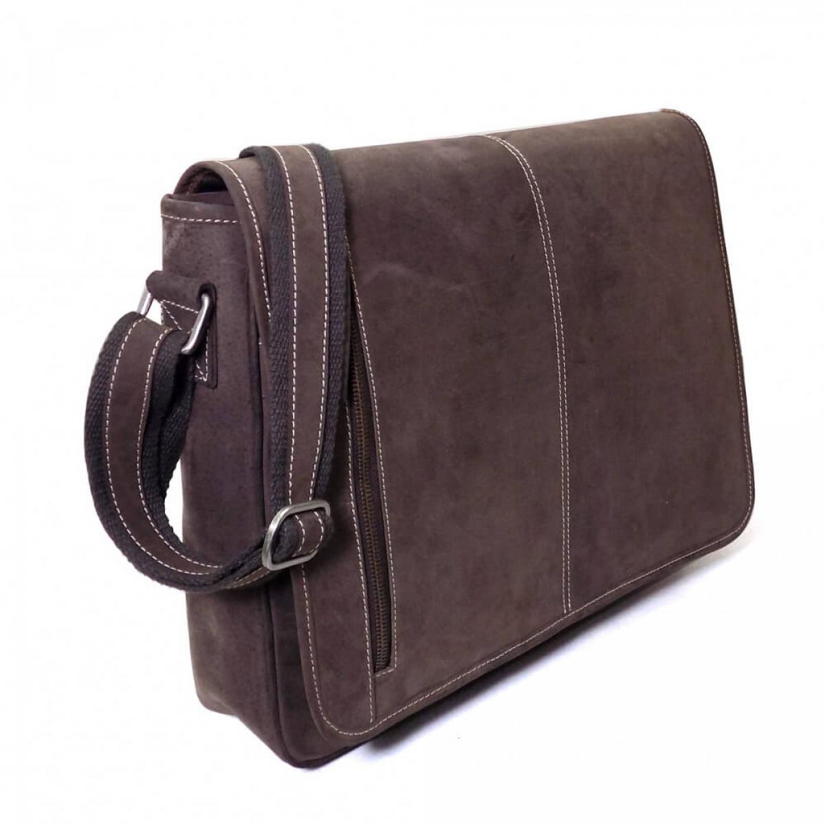 ALPENLEDER | Messenger Bag ATLANTA (koffee)