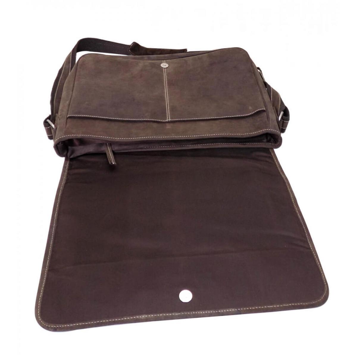 ALPENLEDER | Messenger Bag ATLANTA (koffee)