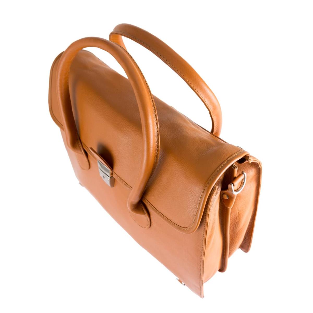 ALPENLEDER Damen Aktentasche OFFICE naturbraun