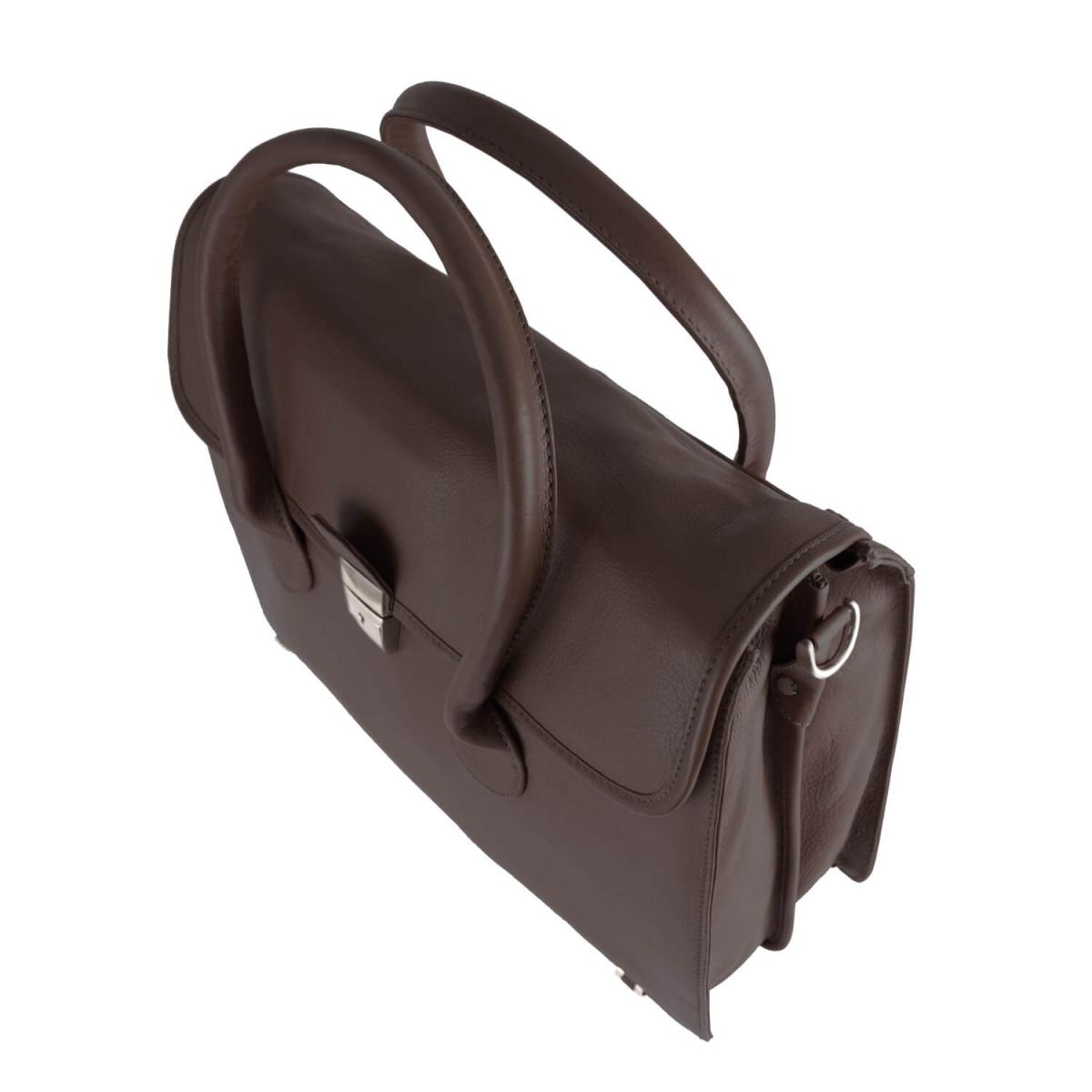 ALPENLEDER Damen Aktentasche OFFICE schokobraun