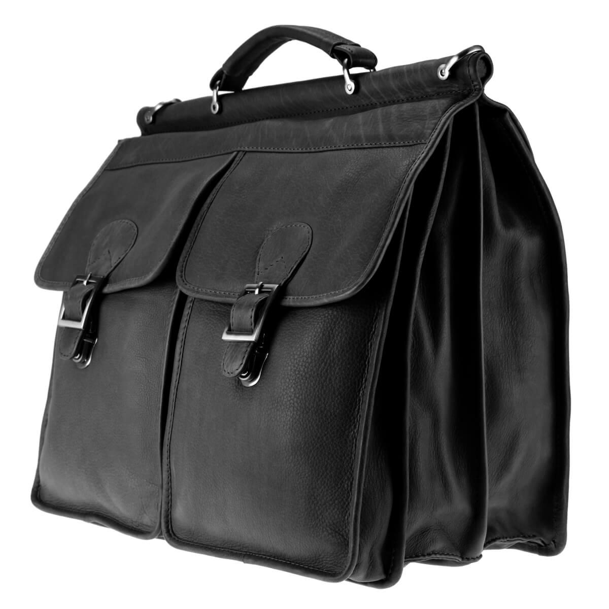 ALPENLEDER | Aktentasche DIPLOMAT schwarz (5857-sw)