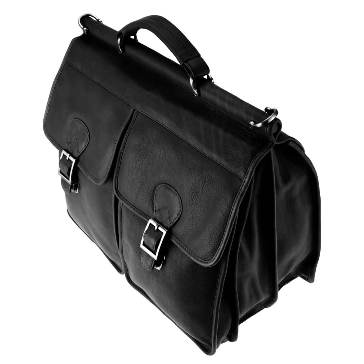 ALPENLEDER | Aktentasche DIPLOMAT schwarz (5857-sw)