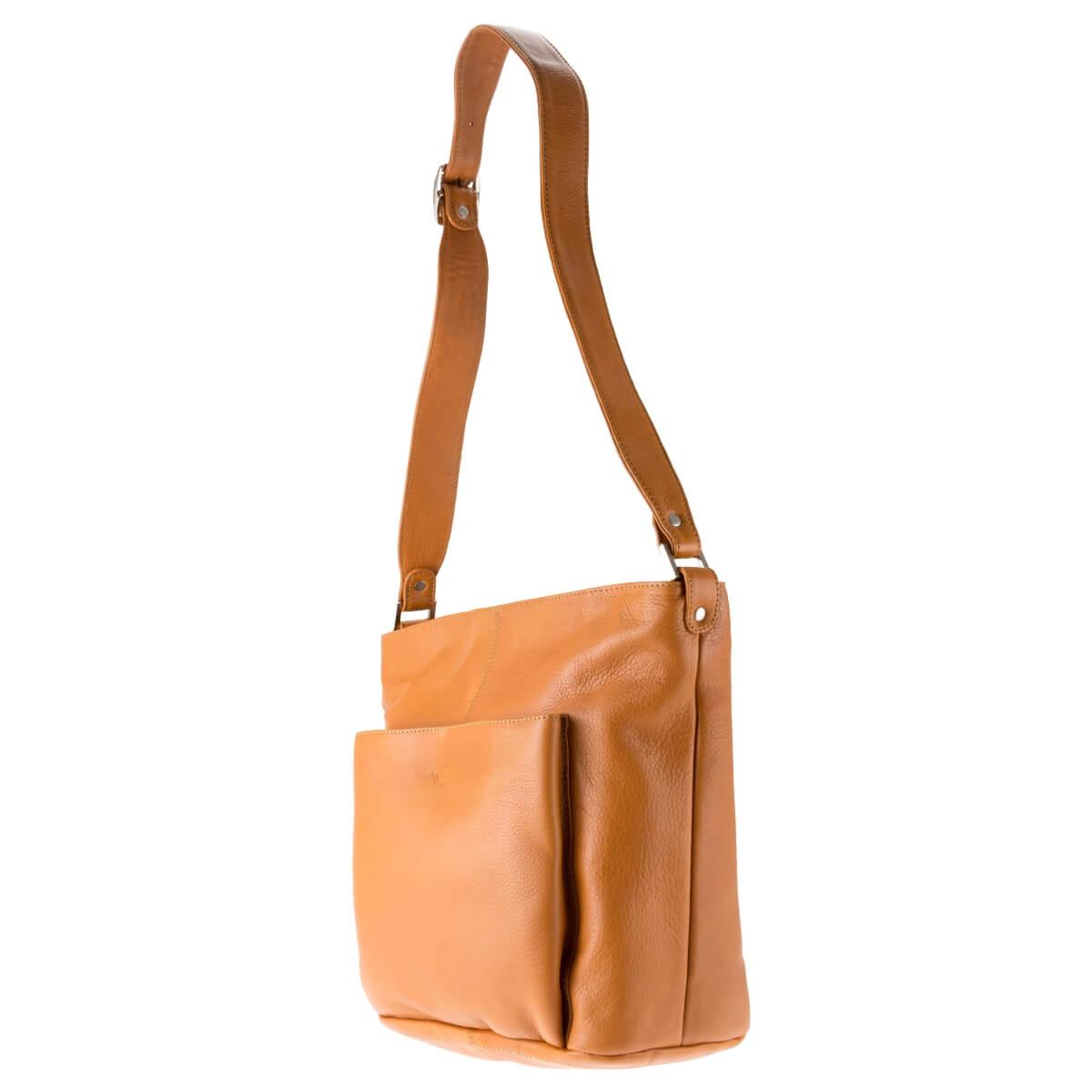 ALPENLEDER | Damen Umhängetasche GRAZ naturbraun (5803-N)