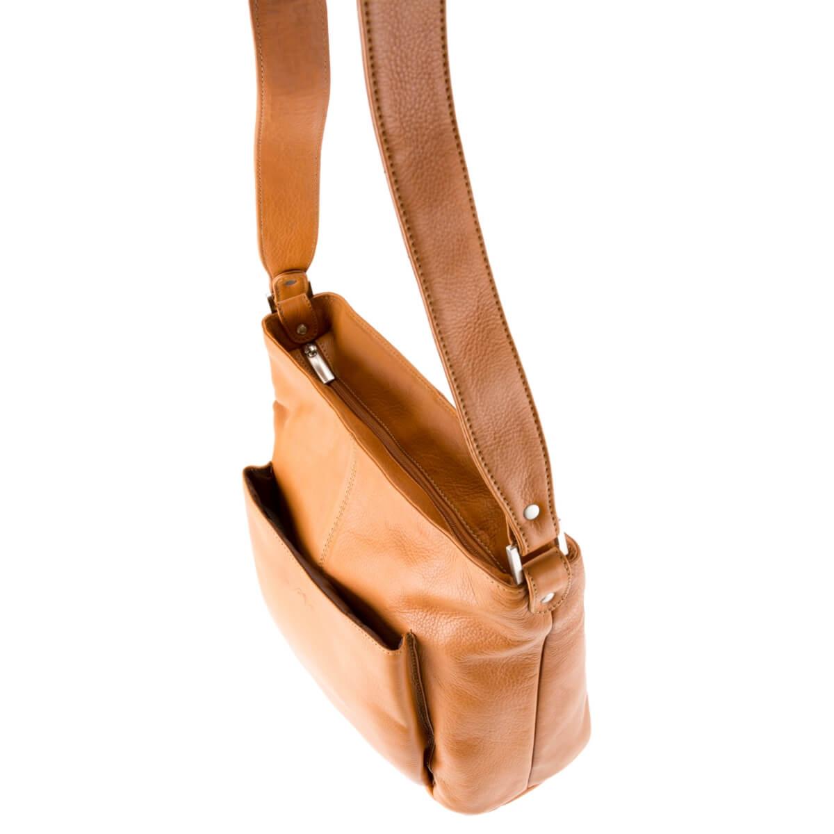 ALPENLEDER | Damen Umhängetasche GRAZ naturbraun (5803-N)