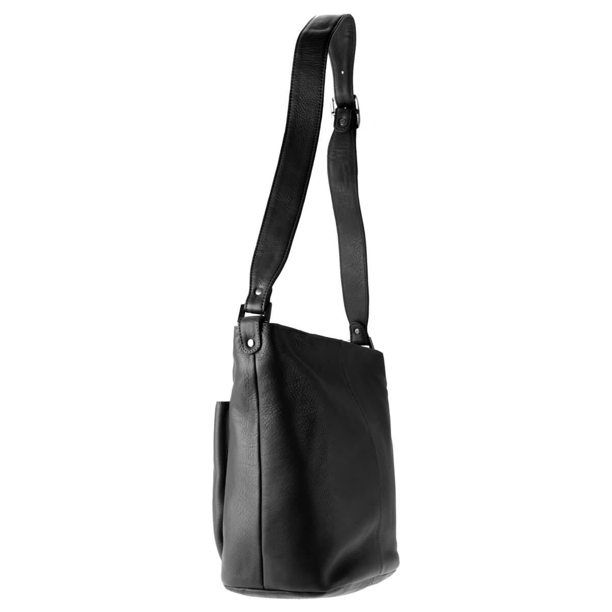 ALPENLEDER | Damen Umhängetasche GRAZ schwarz (5803-sw)