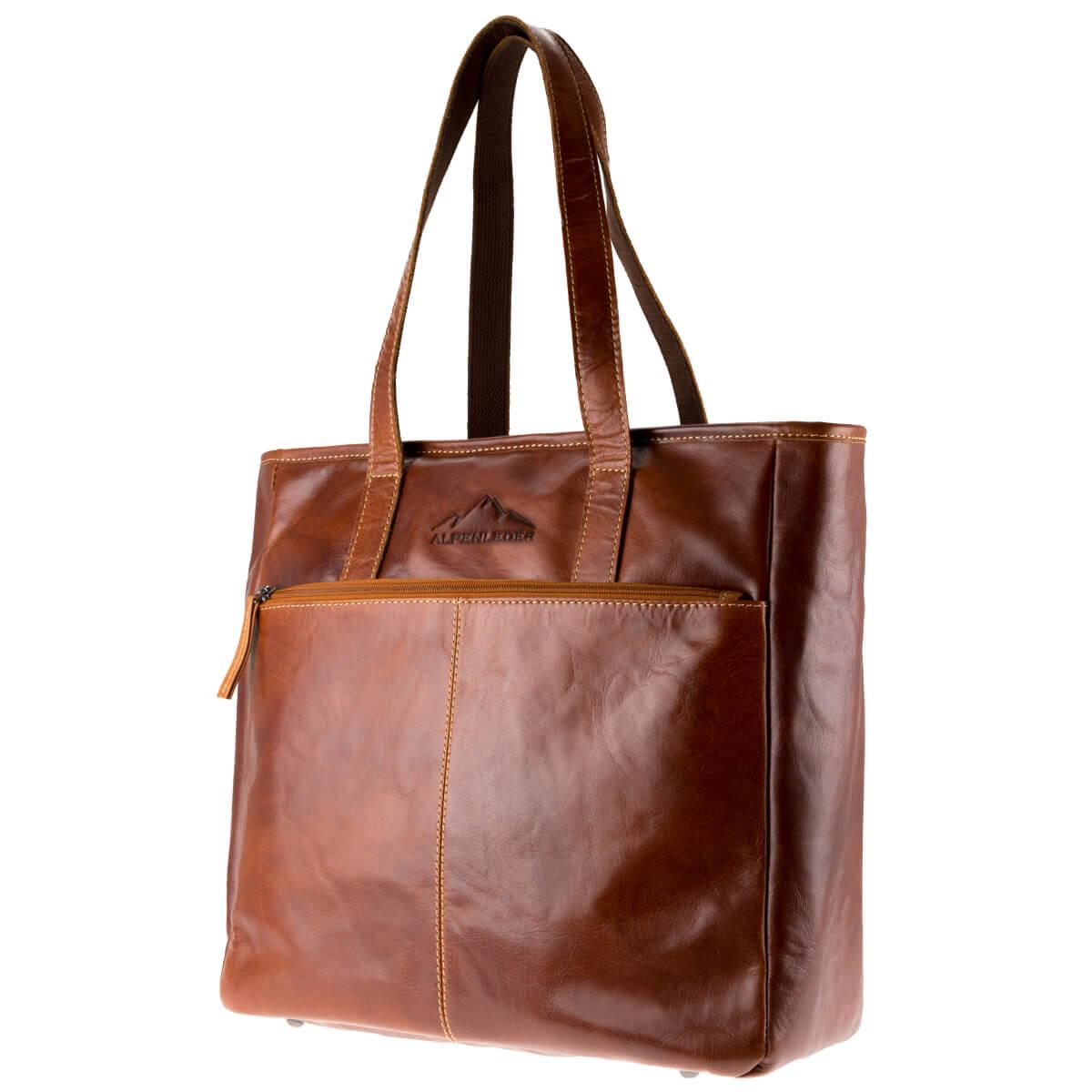 ALPENLEDER Damen Handtasche ARCO cognac