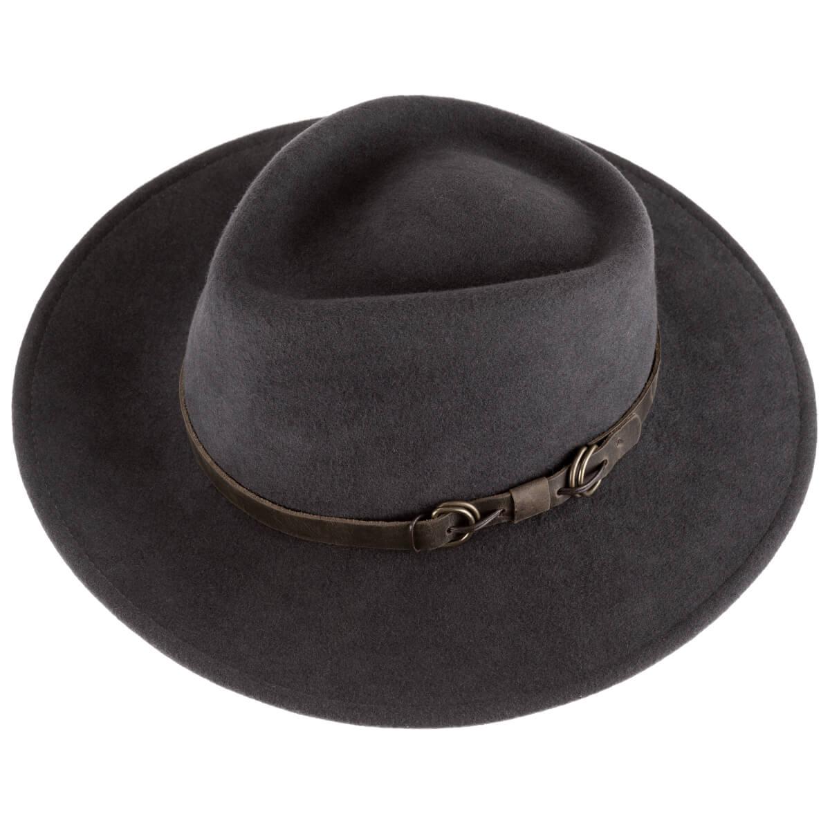 Alpenleder Damen Herren Wollfilzhut Padua steel grey