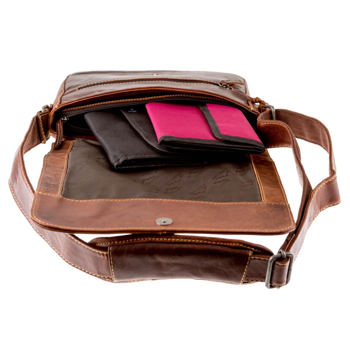 ALPENLEDER | Messenger Bag KANSAS (brandy)