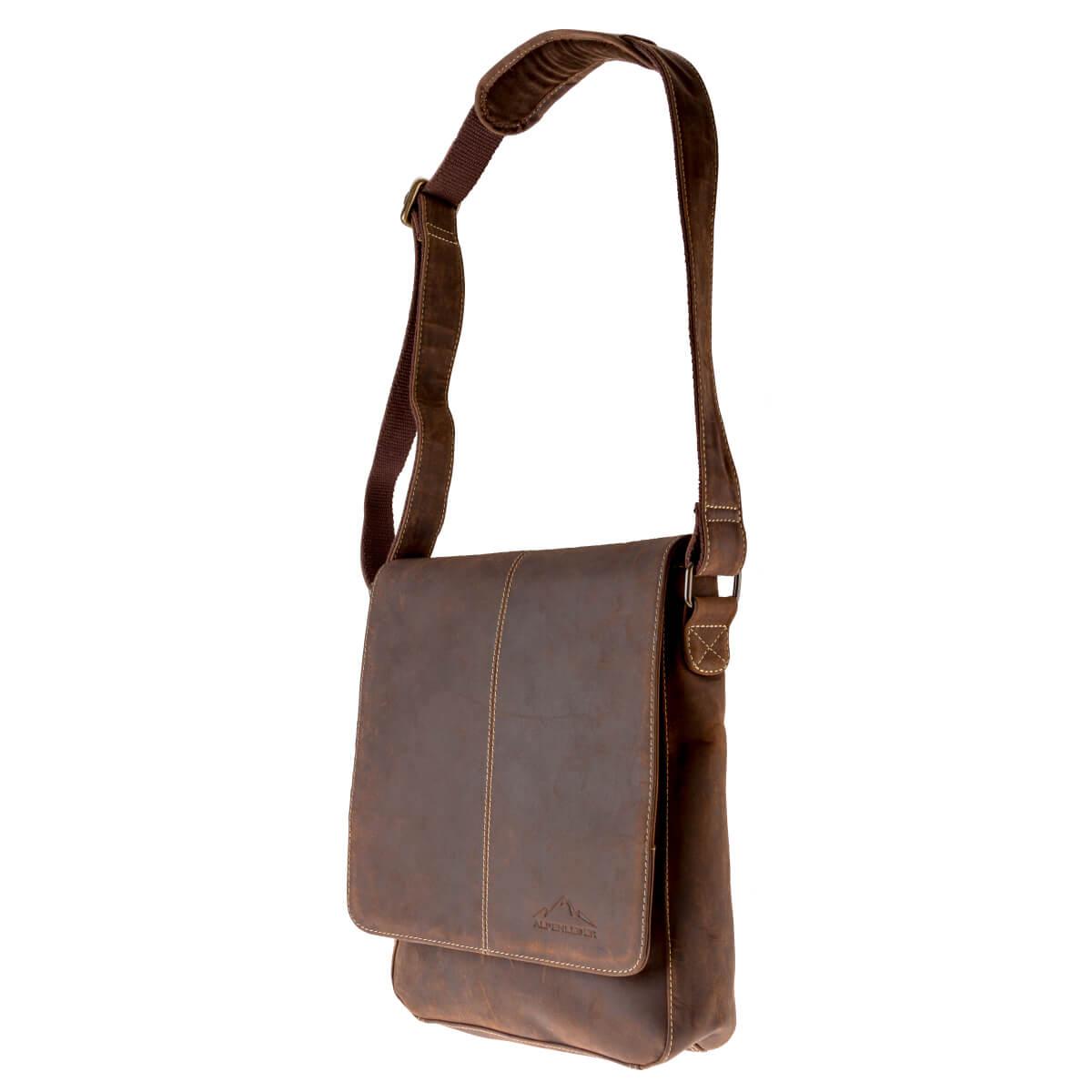 ALPENLEDER | Messenger Bag KANSAS (koffee)