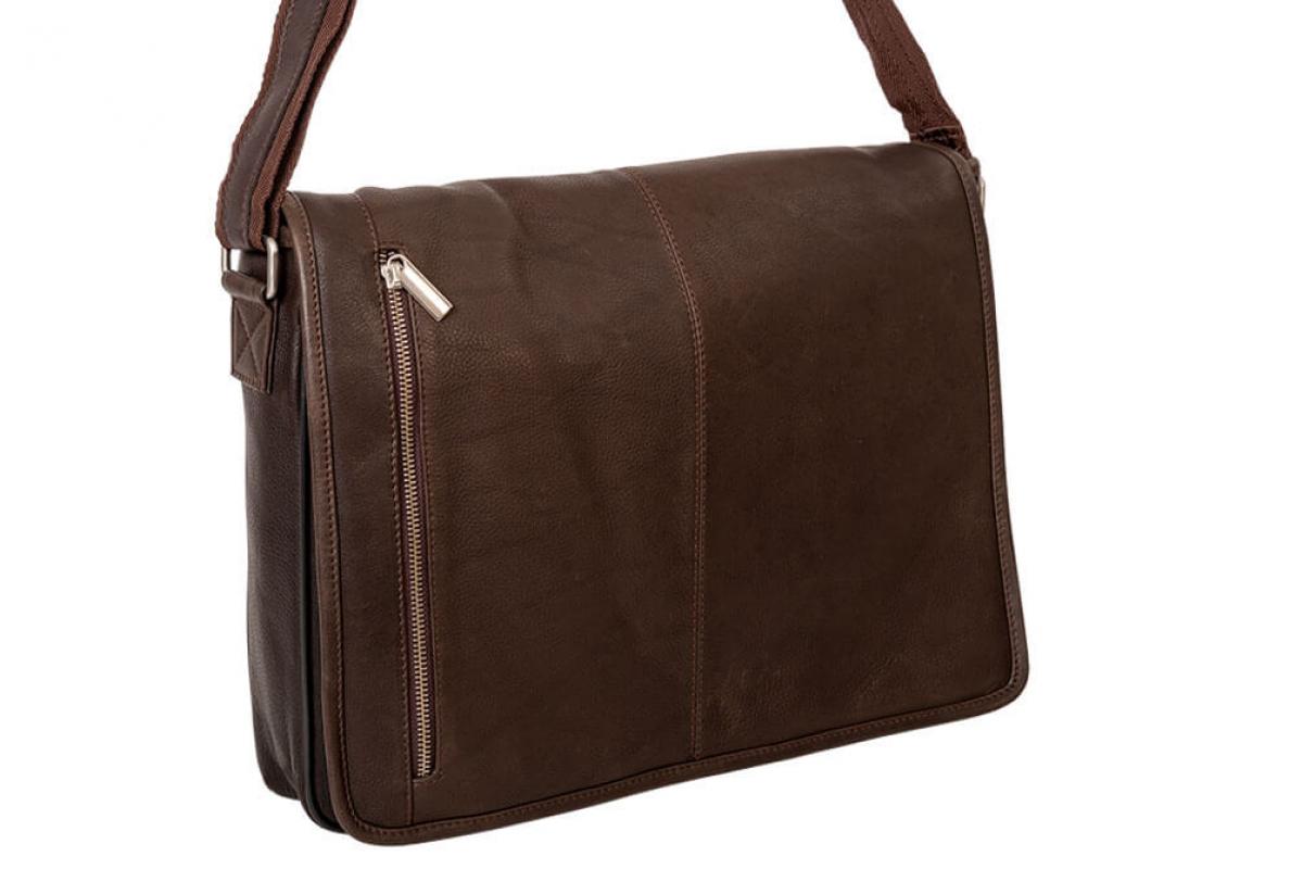 ALPENLEDER | Messenger Bag COLOMBO (schokobraun)