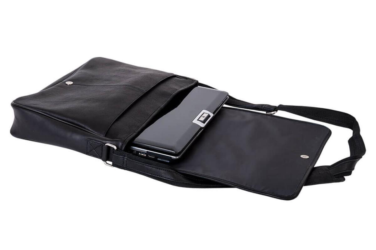 ALPENLEDER | Messenger Bag COLOMBO (schwarz)