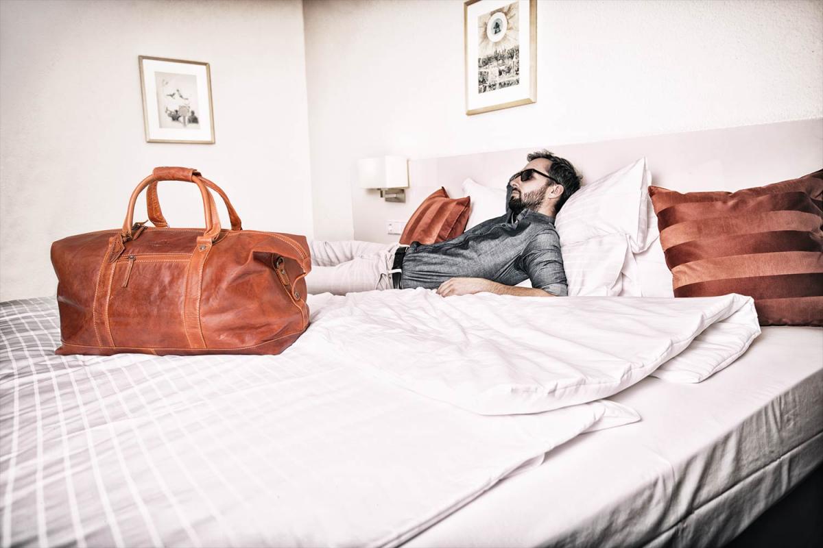 ALPENLEDER Reisetasche Duffel Bag ALABAMA cognac