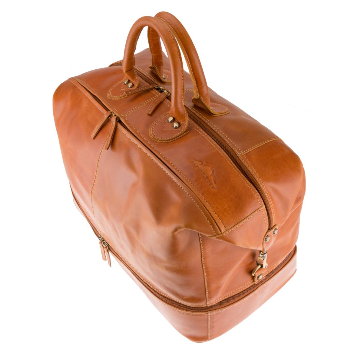 ALPENLEDER Reisetasche Duffel Bag ARIZONA cognac