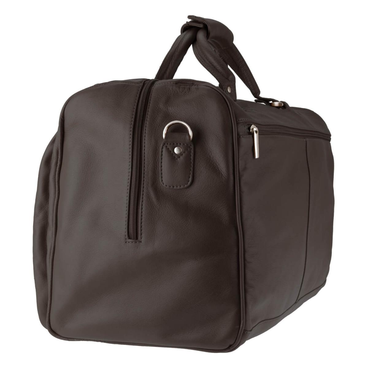 ALPENLEDER | Reisetasche Travel Bag MILANO schokobraun (3022-s)