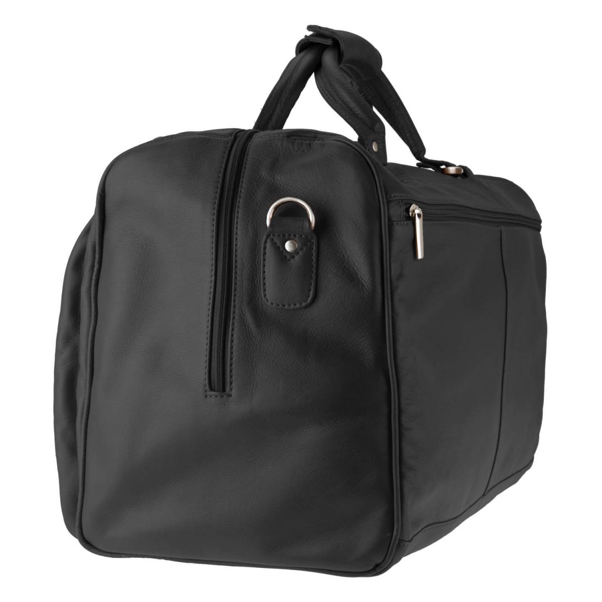 ALPENLEDER | Reisetasche Travel Bag MILANO schwarz (3022-sw)