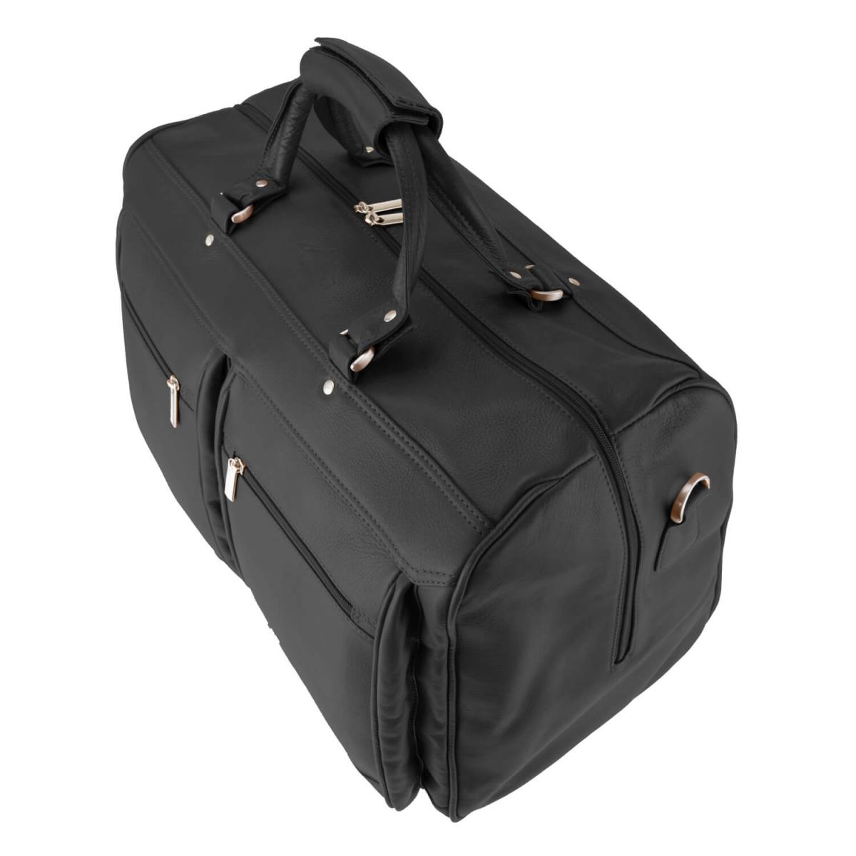 ALPENLEDER | Reisetasche Travel Bag MILANO schwarz (3022-sw)