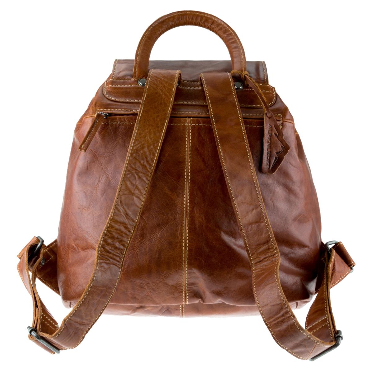 ALPENLEDER Rucksack Backpack JACOB´S WAY cognac