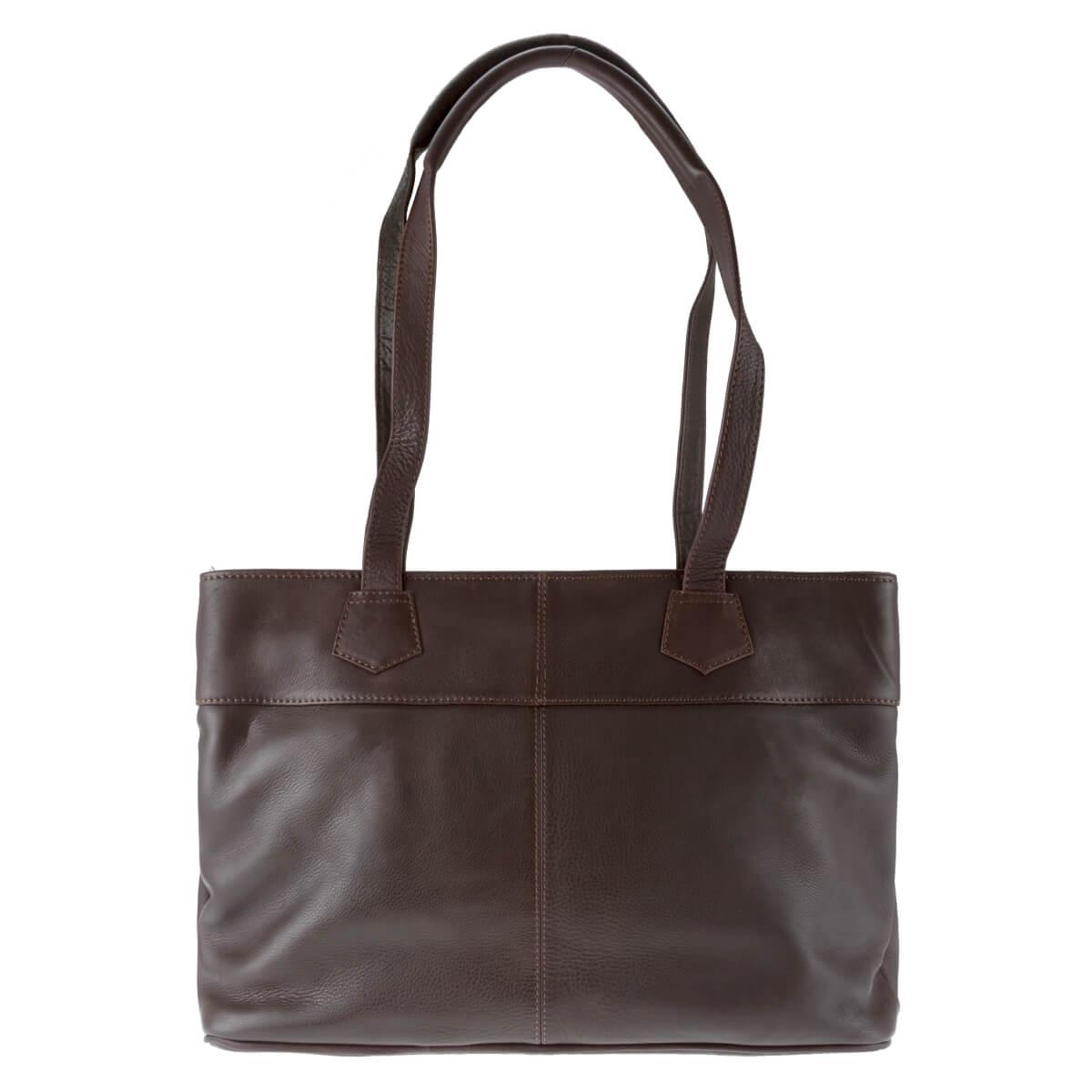 ALPENLEDER Schoppingtasche ISCHGL schokobraun /1741-s)