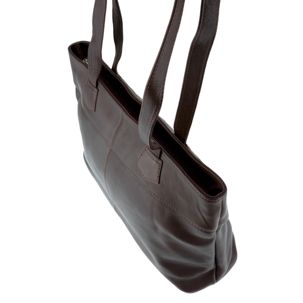 ALPENLEDER Schoppingtasche ISCHGL schokobraun /1741-s)