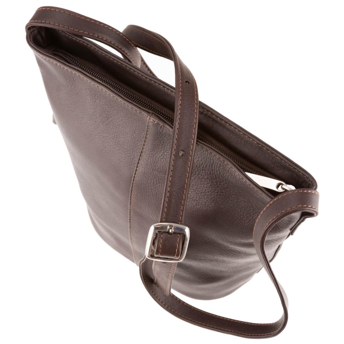ALPENLEDER Damen Umhängetasche CHILE schokobraun (500-s)