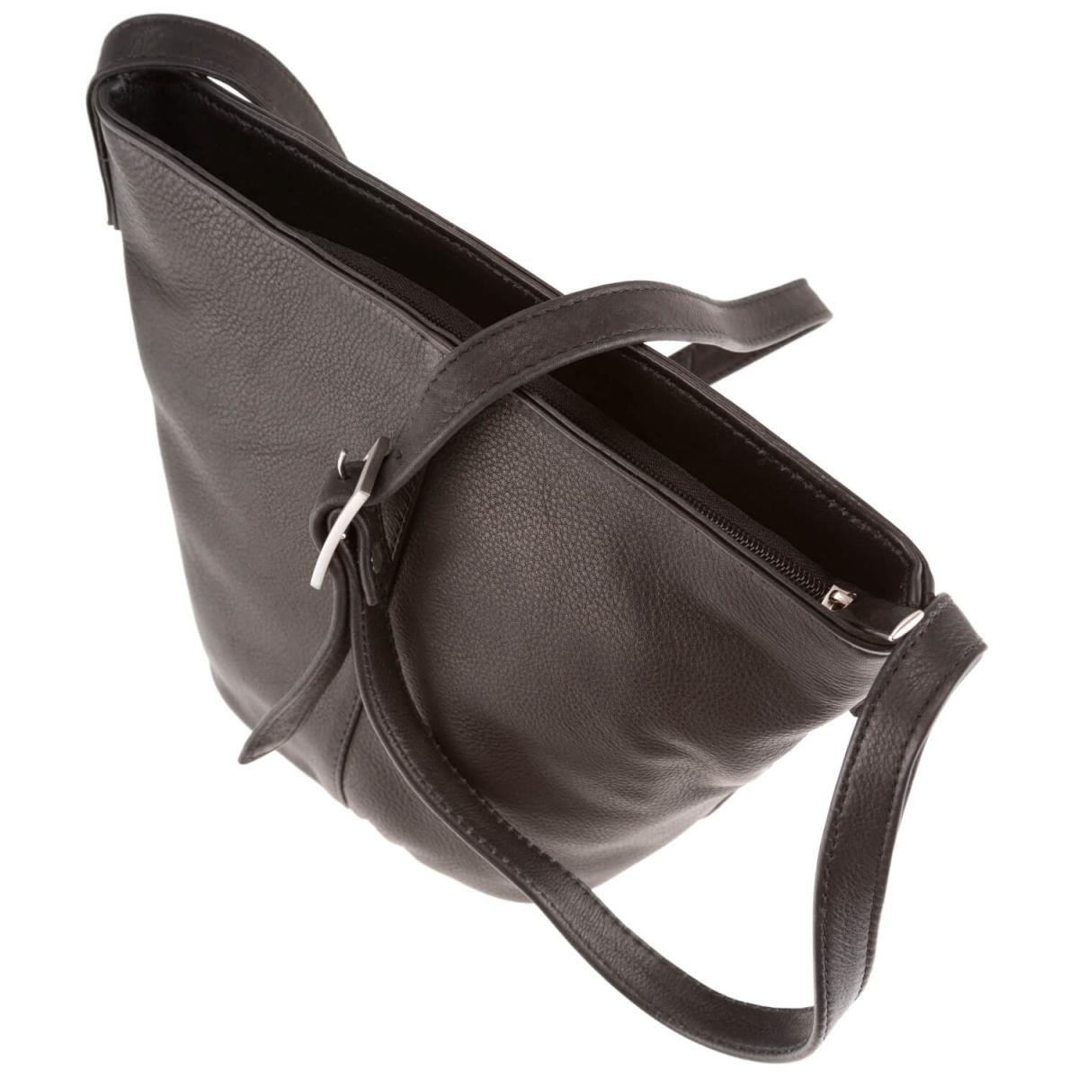 ALPENLEDER Damen Umhängetasche CHILE schwarz (500-sw)