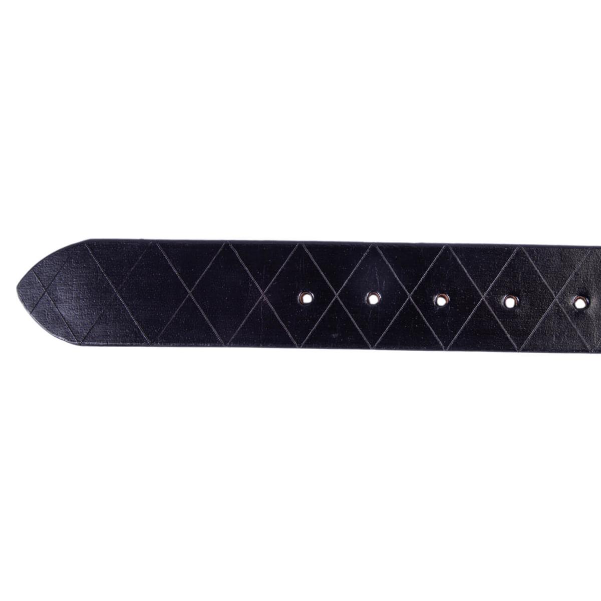 ALPENLEDER | Herrenledergürtel RAUTE ebenholz (CG6021-e)