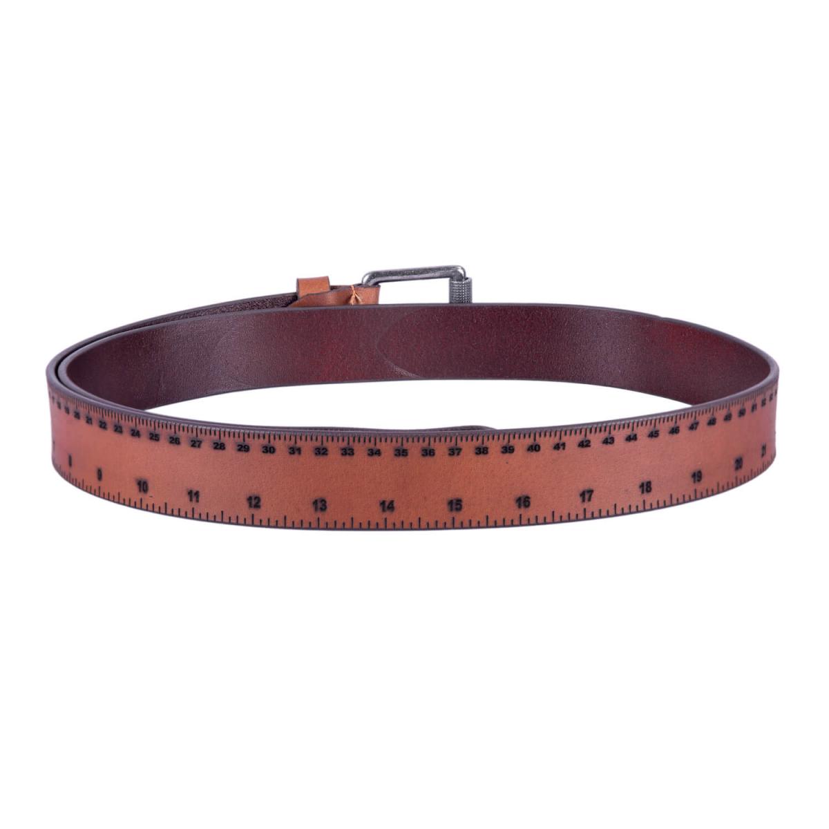 ALPENLEDER Herrenledergürtel ZOLLSTOCK cognac