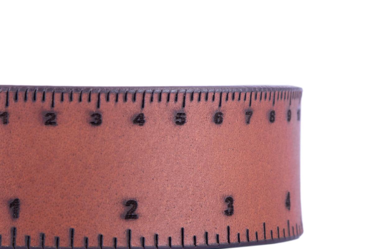 ALPENLEDER Herrenledergürtel ZOLLSTOCK cognac
