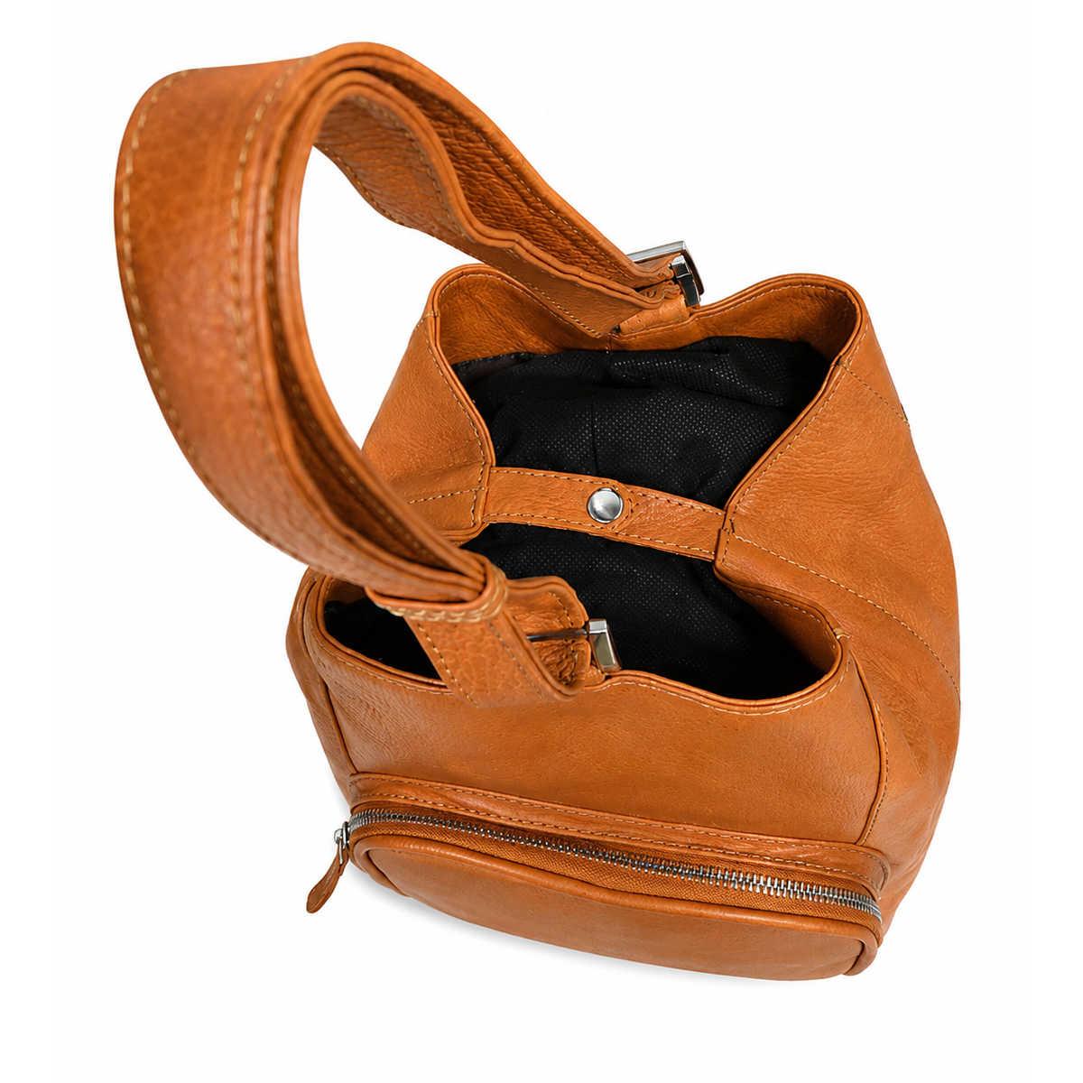 ALPENLEDER | Damen-Umhängetasche 2267 (naturbraun)