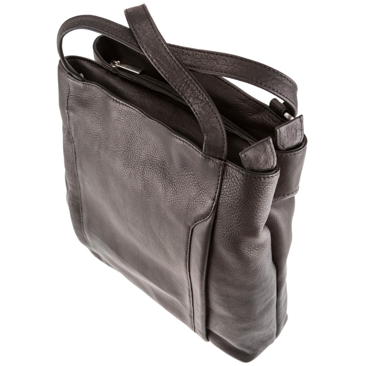 ALPENLEDER | Damen-Handtasche LIMA (schwarz) 4718-sw