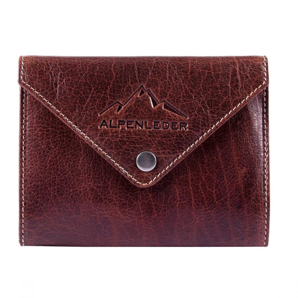 ALPENLEDER | Tabaktasche FLORI (brandy) CG6048